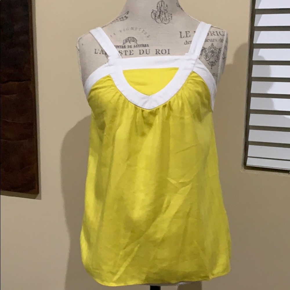 Bright yellow tank top
